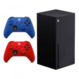 Xbox Series X + 2 XBOX Wireless Controllers - Blue|Red